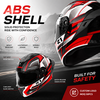 Casque de moto modulaire relevable en ABS au design vintage pour Cafe Racer, Cruiser, Scooter, pour hommes et femmes