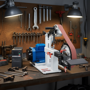 Amoladora de Banda de 72 x 2 Pulgadas, 1500W, VFD, Velocidad Variable, Grado Profesional para Metalurgia, con Bandas de Lijado - Product Image 2