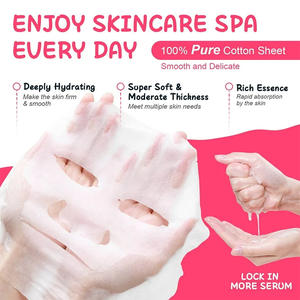 Masque facial en feuille hydratant et liftant, soin complet du visage aux fruits naturels biologiques, fabrication OEM Chine, personnalisable - Product Image 5