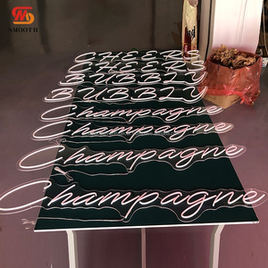 SMOOTH Customized Letters Champagne <b>Wall</b> Decoration RGB Neon <b>Lights</b> For Wedding Party Champagne <b>Wall</b> Decoration - Product Image 6