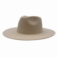CLN90103 Nouveaux Chapeaux Fedora en Feutre 100% Laine, Style Western Goutte d'Eau, pour Fêtes et Usage Quotidien, Chapeaux de Rancher, Couleur Personnalisable
