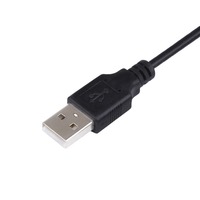 Câble d'extension USB 2.0 noir - Cuivre pur 2M (6FT) Mâle/Femelle pour utilisation informatique