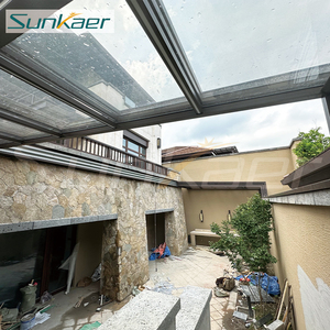 Enceintes rétractables à <span class=keywords><strong>prix</strong></span> d'usine housse de pluie pour auvent toit de balcon toit électrique en polycarbonate toit en bâche rétractable - Product Image 6