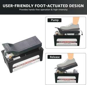 <span class=keywords><strong>Pompe</strong></span> <span class=keywords><strong>hydraulique</strong></span> pneumatique à commande au pied 10 000 PSI <span class=keywords><strong>avec</strong></span> réservoir de 1,2 gallon pour vérins à simple effet - Product Image 5