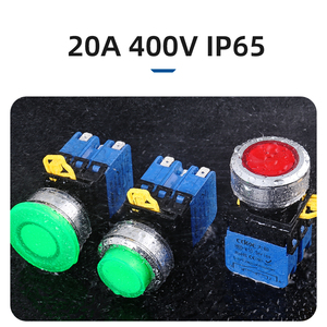 Knop Schakelaar 20a 30Mm Drukknop Schakelaars Power Load Control Metaal Ip65 <span class=keywords><strong>Push</strong></span> <span class=keywords><strong>Start</strong></span> Stop Knop Schakelaars Voor Machine - Product Image 2