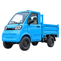 Nouveau camion benne électrique mini 4x4 homologué CEE COC, batterie lithium 3500W, 2 places, autonomie <100km, pour travaux agricoles et de construction