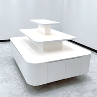 Table de présentation pliable et portable pour parfums, décoration de magasin de maquillage, mobilier sur mesure en bois, présentoir pour produits cosmétiques et soins de la peau