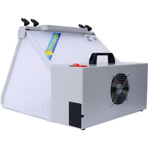 Portable Airbrush Booth Kit with 3 LED Lights 4 Airbrush Holders <b>1</b> <b>Paint</b> Holder for Crafts & Cake Decorations - Product Image 5