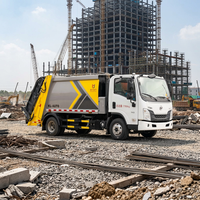 Personnalisation du corps supérieur du camion à ordures compacteur Dongfeng 4X2 7CBM