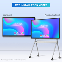 Tableau blanc interactif numérique à écran tactile plat LCD, tableau interactif intelligent, téléviseur intelligent, meilleur prix, 55, 65, 75, 86 pouces, 65 pouces 4K 1400:1