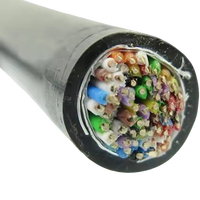 Cable Telefónico para Exteriores RIPO de Cobre Puro HYA CAT3, 10-200 Pares, Cable de Comunicación Subterráneo con Revestimiento de PE/PVC, 305m de Longitud