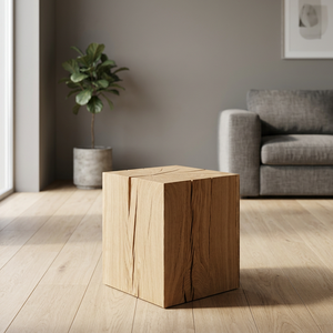 Taburetes de Madera Natural Sólida de Estilo Antiguo para Sala de Estar - Product Image 3