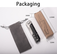 Neues Design Abnehmbares Multifunktions-Klappmesser für den Außenbereich Taschen messer mit Schere