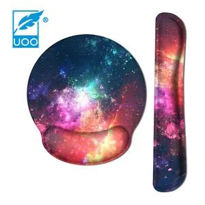 UOO OEM标志可移动腕托符合人体工程学的键盘垫和鼠标垫