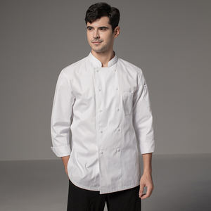 Zhenyao uniforme <span class=keywords><strong>da</strong></span> Chef <span class=keywords><strong>per</strong></span> uomo e donna manica lunga autunno e inverno abbigliamento <span class=keywords><strong>da</strong></span> <span class=keywords><strong>lavoro</strong></span> e <span class=keywords><strong>Bar</strong></span> cucina occidentale pasticceria negozio di torte - Product Image 3