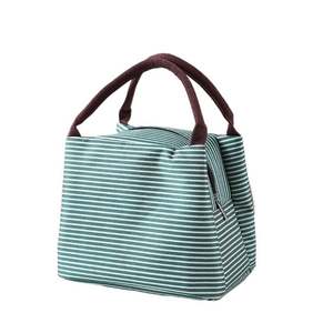 Sac à déjeuner isotherme de voyage pour pique-nique, sac de rangement pour aliments en tissu Oxford multi-couleurs portable et tendance, fermeture éclair EVA - Product Image 1