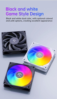 Ventilador de Caja de Ordenador SNOWMAN Barato de 120 mm RGB de 4 Pines, Color Blanco, 15 dBA, Ventilador de Refrigeración para PC Gaming