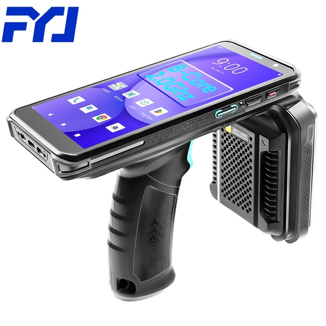 FYJ 9826R UHF RFID Handheld Scanner Snapdragon Octa-core 2.0GHz 4+64GB 1D/2D Barcode Scanner Logistic Warehouse RFID PDA