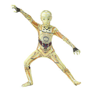Disfraz de Robot <span class=keywords><strong>C</strong></span>-<span class=keywords><strong>3PO</strong></span> de Golden Star Wholesale, Disfraz de Cosplay de Halloween Unisex para Niños, Poliéster, de TV y Cine - Product Image 3