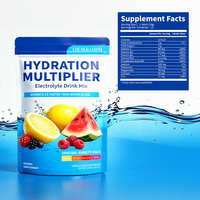 Sachets de poudre d'électrolytes hydratants OEM, enrichis en vitamine C et zinc, faible MOQ, personnalisables, pour adultes