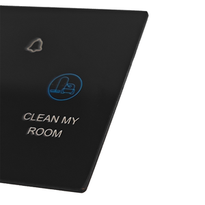 Campanello Personalizzabile per Hotel, Schermo Touch Smart Anti-riflesso, Copertura Protettiva Nera, Parete Divisoria Ultra Trasparente per Bagno - Product Image 4