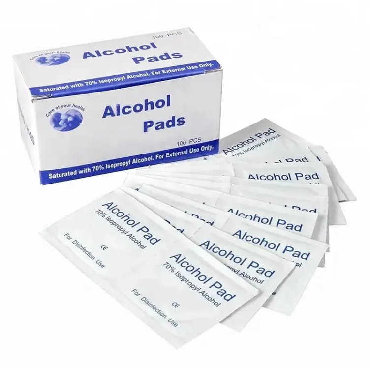 ISO/CE Certificated Alcohol Pad Logo Customized Alcohol Prep Pad For Daily Use In Store