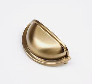 Poignées de tiroir de tasse de 3 pouces centre à centre brossé Satin <span class=keywords><strong>Champagne</strong></span> laiton métal tire arche poignées de placard - Product Image 6