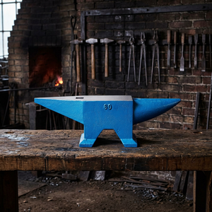 Enclume de forgeron industrielle de haute qualité à corne unique, longueur de la corne 7,5 po, plaque frontale 12 po, largeur 5 1/4 po, revêtement en poudre, garantie 3 ans - Product Image 3