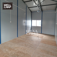 WELLCAMP Casa Modular Resistente al Viento y a Terremotos, Estructura de Acero Prefabricada, Oficina, Cocina, Escuela, Clínica Temporal