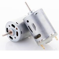 Moteur miniature DC 380, moteur à engrenages à couple élevé 6-12V 10000 tr/min, moteur électrique pour modèle de bateau, voitures intelligentes, jouets DIY, ventilateur