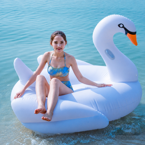 ลอยน้ำเป่าลมรูปปลาโลมาสีชมพู ยี่ห้อ MAKE WAVE สำหรับเล่นน้ำกลางแจ้ง ทำจาก PVC รับน้ำหนักได้สูงสุด 100 กก. สำหรับมากกว่า 10 คน เหมาะสำหรับรีสอร์ท - Product Image 2