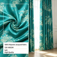 Tissu Jacquard 100% Polyester Anti-Plis et Durable pour Rideaux de Fenêtre de Villa et Appartement, Décoration Intérieure – Approvisionnement Direct Usine