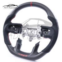 Volant à fond plat en fibre de carbone mate compatible avec Dodge Ram 1500 TRX avec chauffage 2019-2024