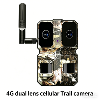 Kamera Trail Bertenaga Surya dengan Deteksi Gerak AI, 4G LTE Nirkabel, Sensor CMOS Lensa Ganda, 4K, Penglihatan Malam IR 940NM, GPS, dan Penyimpanan Cloud