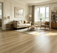 Anti-Slip AC4 HDF Modern Matte Click Lock Timber Flooring Plank for Home Office Interior-Durable Waterproof