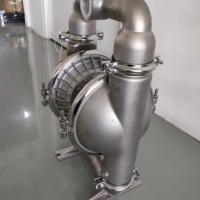 Bomba de Diafragma Doble de Baja Presión Operada por Aire Wilden TZ8/SSAAB/TWS/TF/STF/0014, Cuerpo de Acero Inoxidable, Diafragma de PTFE de Carrera Completa
