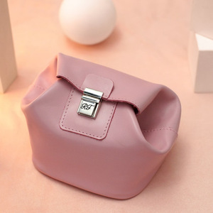 Bolsa de almacenamiento de cosméticos de cuero PU, bolsa para joyas, bolsa de viaje, bolsa compacta acolchada, regalo con posibilidad de imprimir logotipo. - Product Image 4