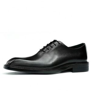 Zapatos Brogue Británicos para Hombre, con Suela Gruesa, Aumentan la Estatura, de Cuero Genuino, para Novio, Boda, Negocios, Formales - Product Image 4
