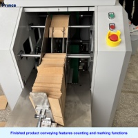 Machine de production de sacs en papier à fond carré FD220B avec fenêtre, machine à fabriquer des sacs SOS pour biscuits, pain, aliments, fruits, boulangerie