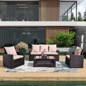2025 Nova Venda Quente Confortável Ao Ar Livre Varanda Mobiliário Rattan Sofá Combinação Pátio Ar Livre PE Rattan Sofá Set - Product Image 2