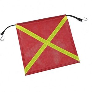 Orange Red Custom Color Shape Portable Hanging Style Truck Use Vehicle Whip Polyester Fabric Traffic Safety <b>Flag</b> - Product Image 2