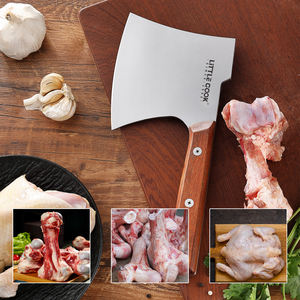 Hacha de carnicero de alta resistencia, cuchillo para cortar huesos y picar con mango de madera, cuchillo de cocina - Product Image 4