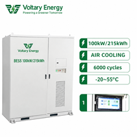 Sistema de Almacenamiento de Energía Híbrido (BESS) de 215 kWh para Uso Industrial y Comercial, Fuera de la Red, con Batería de Litio LiFePO4, Refrigeración por Aire Líquido, 100 kW