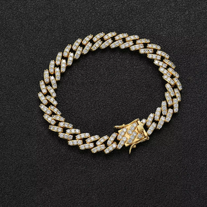 Hip Hop <b>Cuban</b> Bracelet 10mm <b>Cuban</b> Bracelet for Men Tanjing Fashion Lijing Necklace - Product Image 3