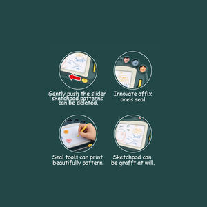 Papan tulis anak DIY plastik dapat dihapus mainan papan gambar Doodle untuk anak-anak grosir - Product Image 2