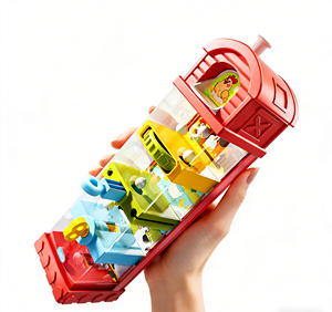 Gioco Educativo Montessori 5-in-1 da Viaggio per Bambini, Gioco di Abilità Motorie con Labirinto e Cascata di Uova, Giocattolo Sensoriale Interattivo - Product Image 1