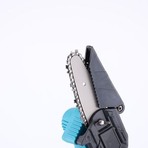 Mini tronçonneuse sans fil à batterie lithium, outil de coupe d'arbres électrique portatif pour usage extérieur et domestique - Product Image 4