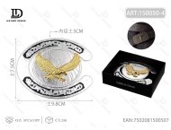 Fibbia per Cintura a Ferro di Cavallo 5.0cm Placcata in Argento e Oro Stile Vintage - Product Image 3