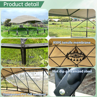 Tente dôme géodésique JLW pour camping, extérieur, 4 saisons, blanche, capacité 50-3600 personnes, idéale pour événements et complexes hôteliers