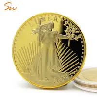 Divination Gold Dollar ทองเหลืองเงิน999,ชุดคิตเทวดาโลหะว่างเปล่าผลิตเหรียญรอยัลอาร์คเหรียญแบบพับได้กำหนดเอง